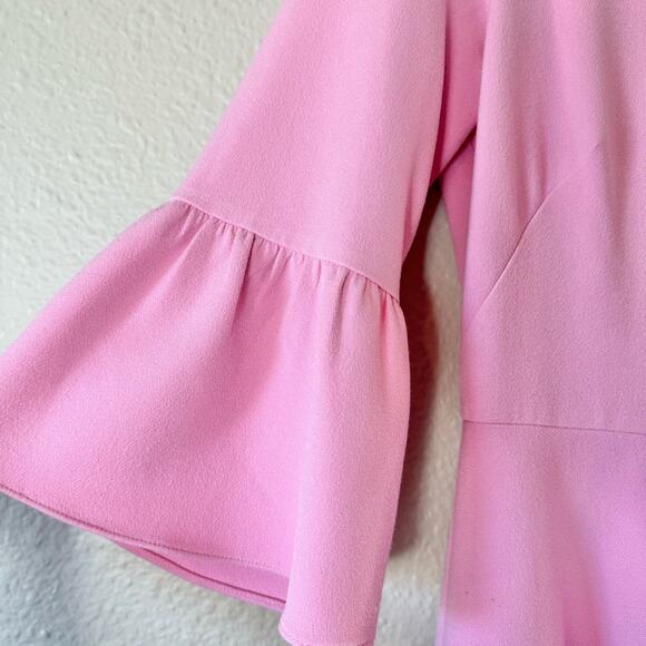 Shoshanna Pink Fit & Flare Crocheted Hem A Line Dress Size 8 - Picture 5 of 9